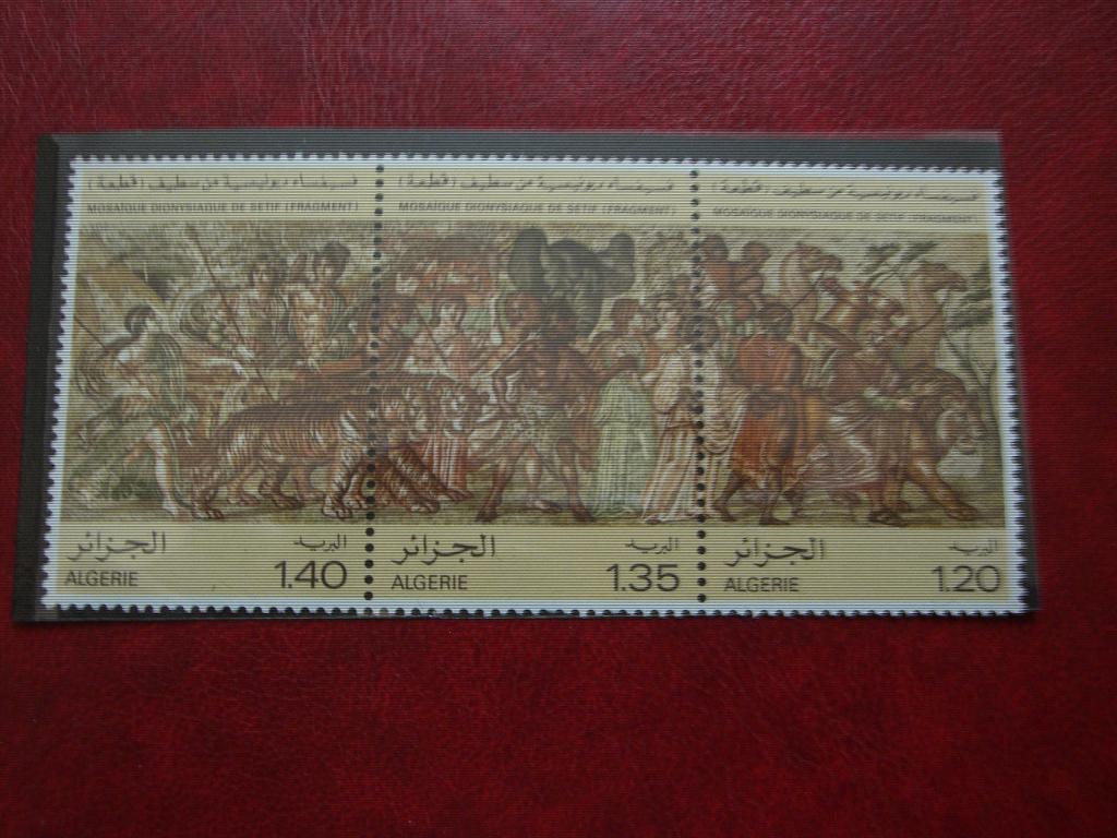 Алжир 1980 г Римская мозаика