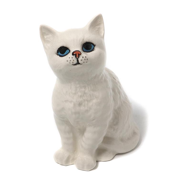 Фарфоровая фигура "Белый котенок". Beswick