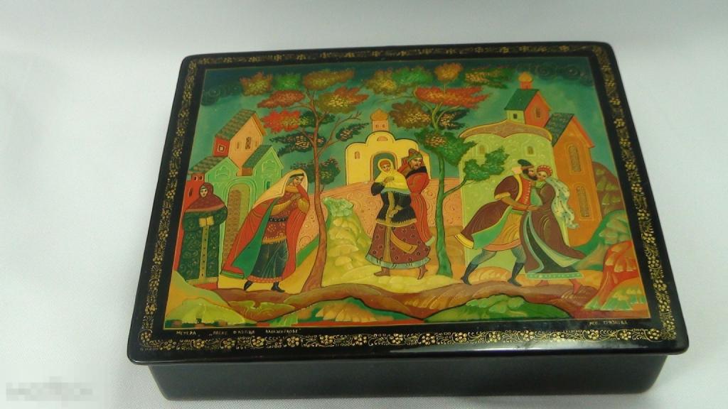 Мстера Песня о купце Калашникове  Грязнова 17,3х14,3х3,8см