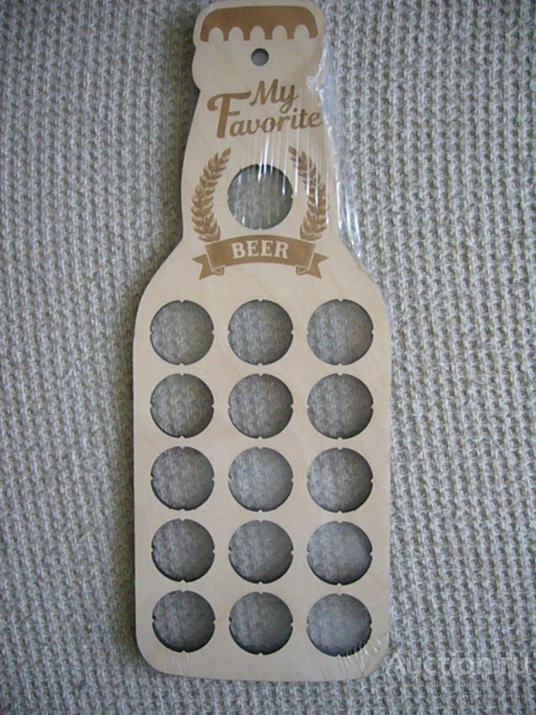 Панно для пивных пробок. Бутылка