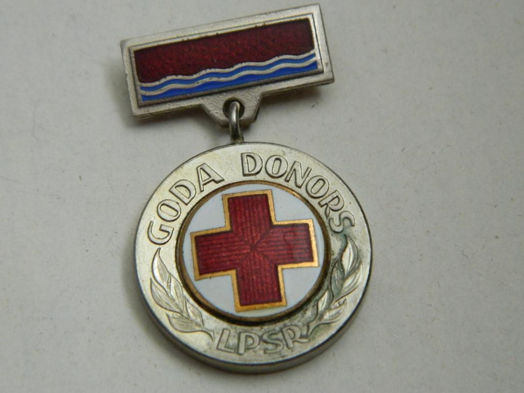 Почетный донор Латвийской ССР. Goda donors LPSR