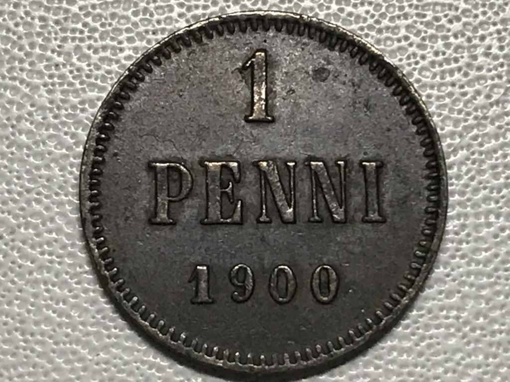 1 пенни 1900 г. Русская Финляндия