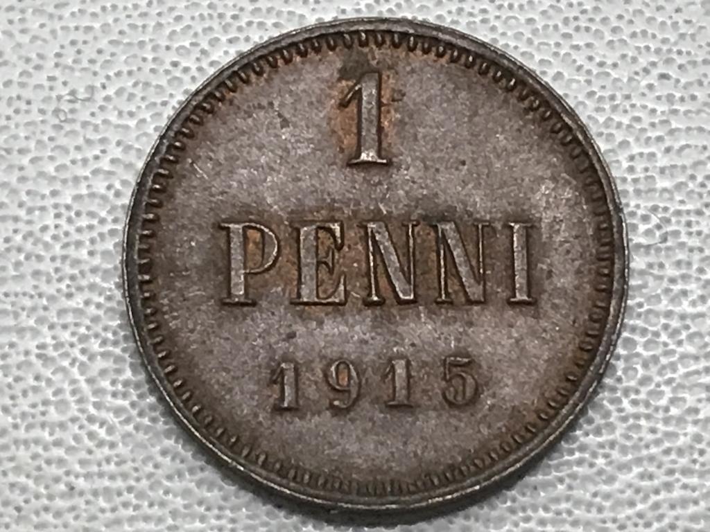 1 пенни 1915 г. Русская Финляндия