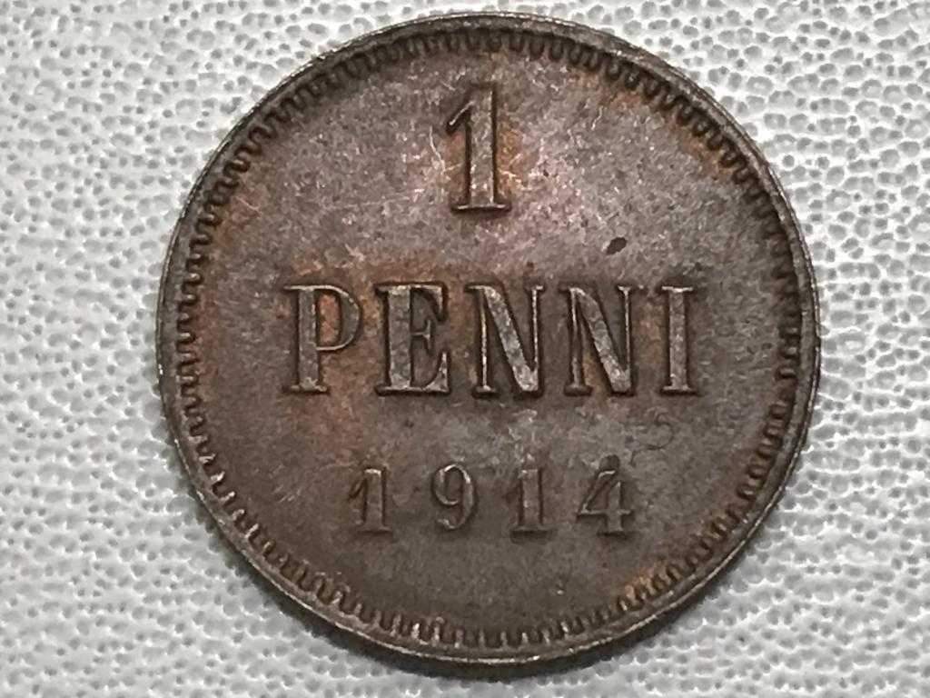 1 пенни 1914 г. Русская Финляндия
