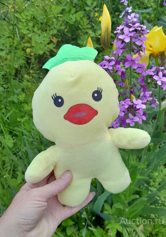 Мягкая игрушка, цвет жёлтый, 19 см.