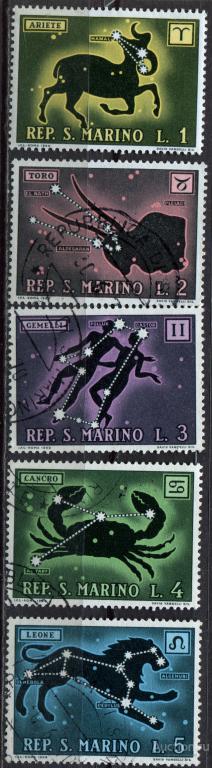 Сан Марино 1969 год Знаки Зодиака