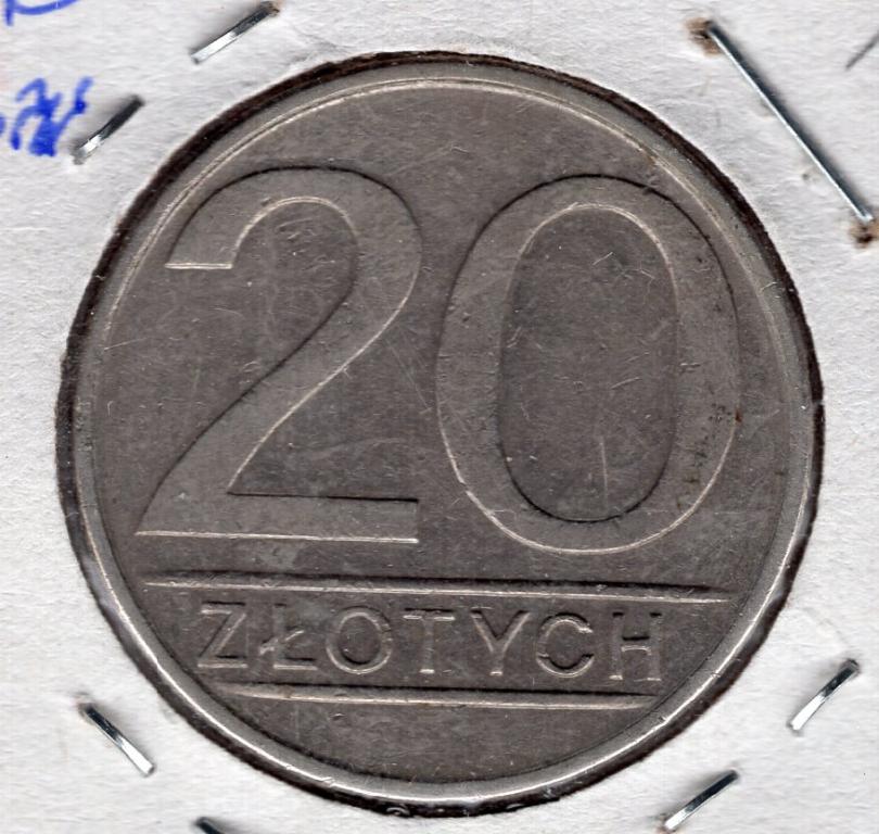 20 злотых - Польша - 1986 - KM#153.1