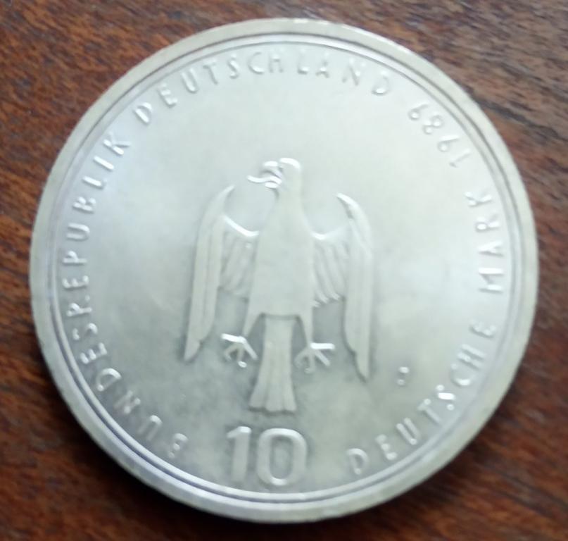 Германия (ФРГ) 1989 г. 10 марок
