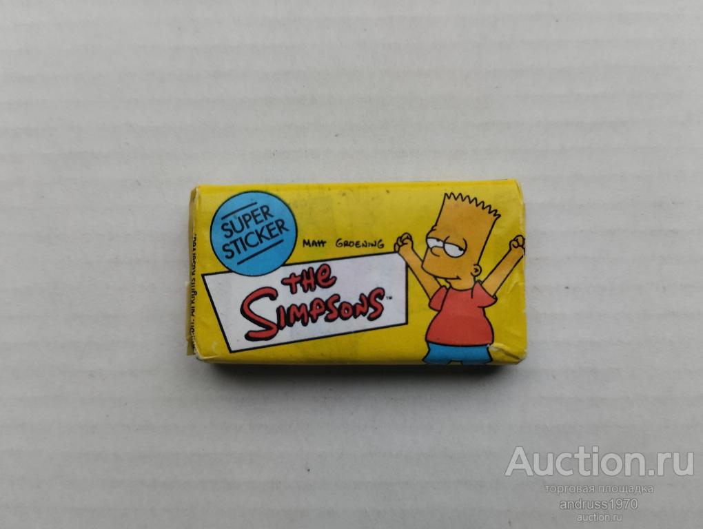 ЖВАЧКА. ЖЕВАТЕЛЬНАЯ РЕЗИНКА THE SIMPSONS ОРИГИНАЛ!!!