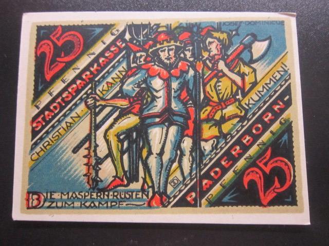 ГЕРМАНИЯ НОТГЕЛЬД  25  ПФЕННИГОВ   PADERBORN