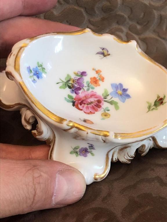Солонка прибор для подачи соли мейсен Meissen 1850 е редкость