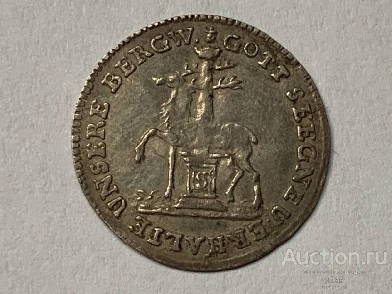 Германия, Графство Штольберг, 1/24 талера 1744г. серебро