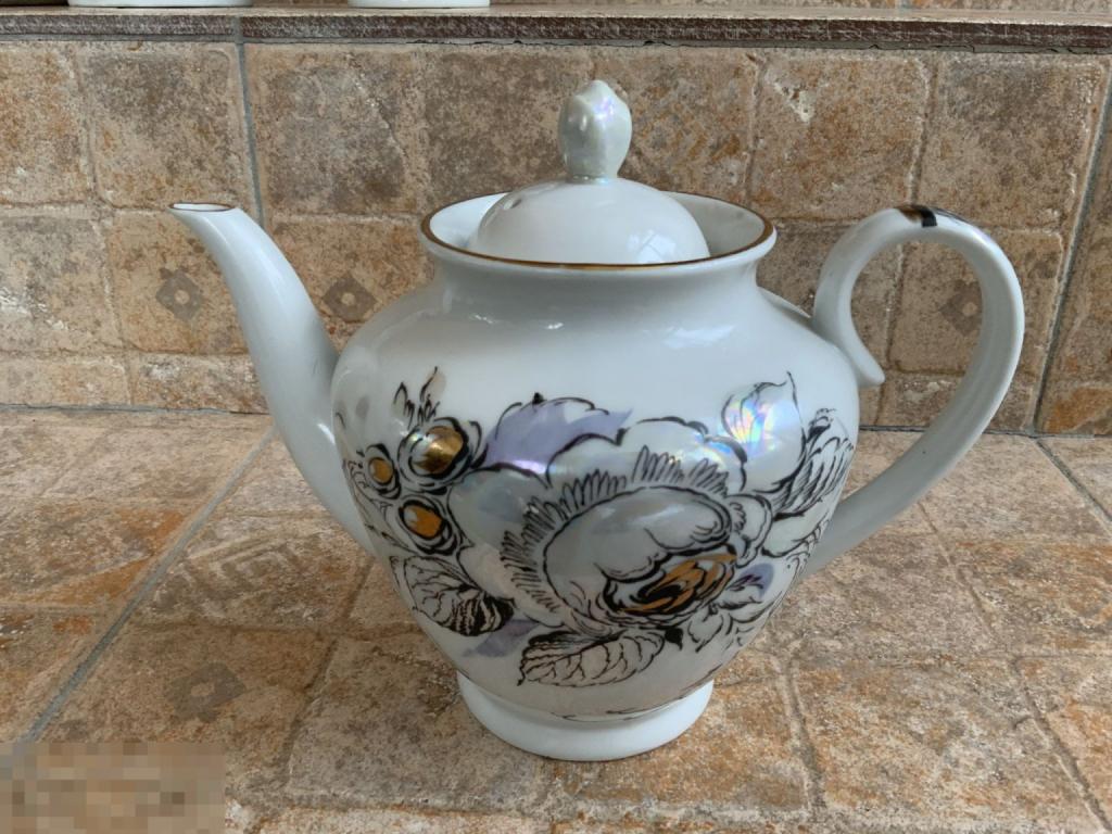 ЧАЙНИК заварник из сервиза ЖЕМЧУЖНЫЙ ЛФЗ