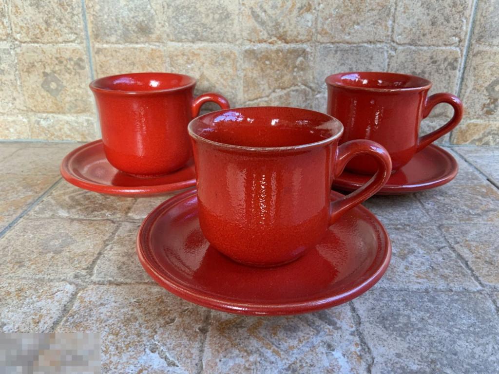 КОФЕЙНАЯ ПАРА чашка с блюдцем ЮГОСЛАВИЯ KIL КИЛ керамика Редкость! времен СССР Отл