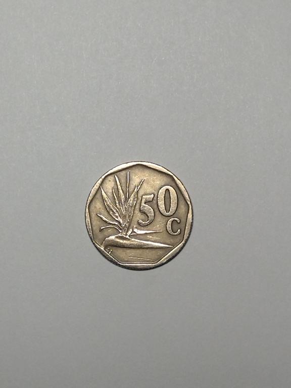 ЮАР.   50 центов 1992 год.