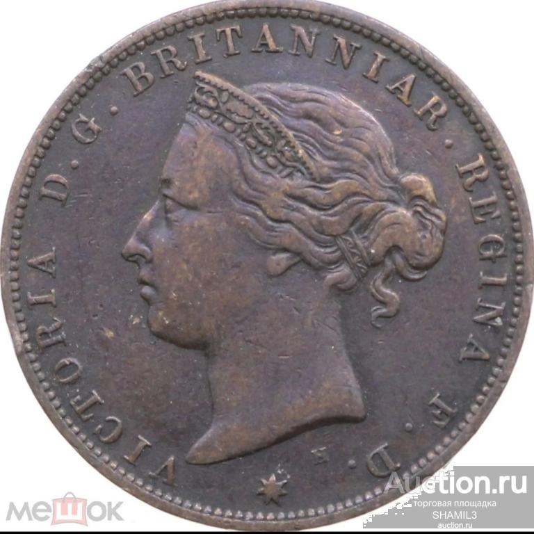 Джерси, 1/24 шиллинга 1877 г., отличные