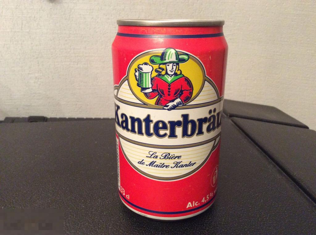 ПИВНАЯ БАНКА от пива KANTERBRAU 0,33L ФРАНЦИЯ 1993 год жесть