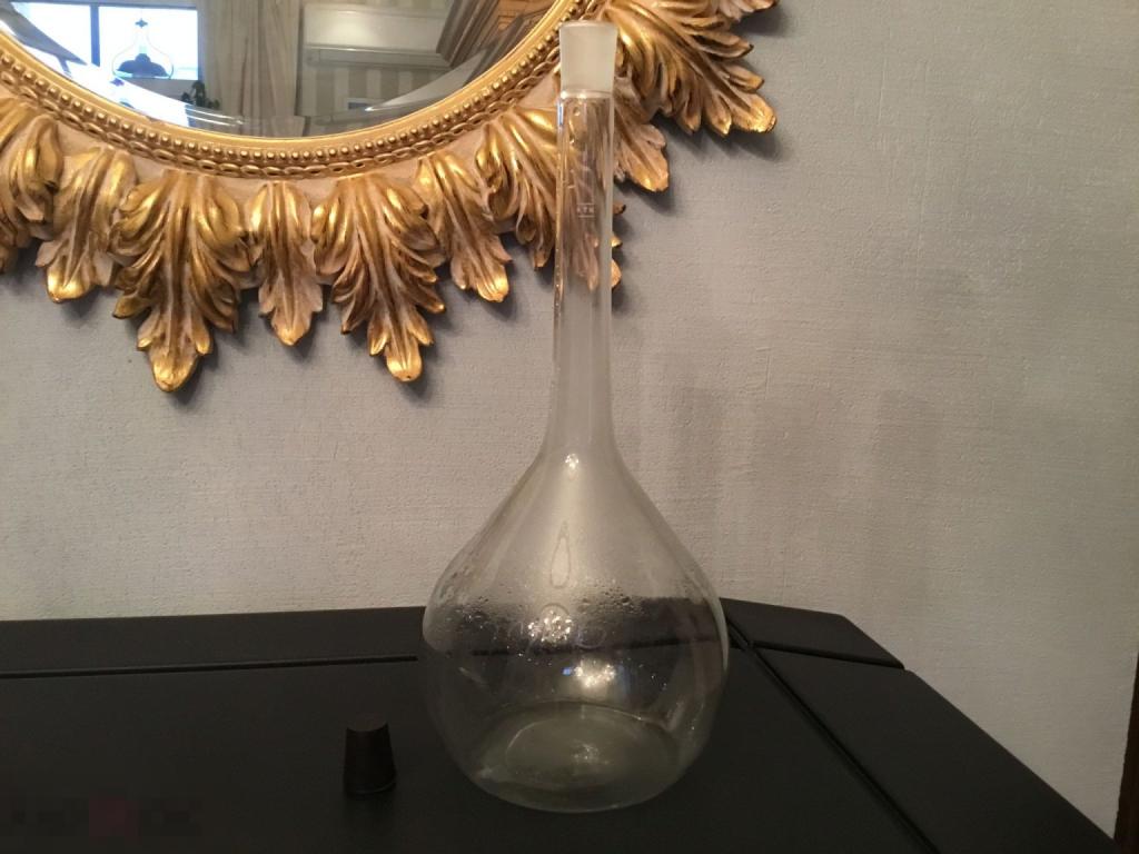 КОЛБА с ПРОБКОЙ химия СССР большая ВЫСОТА 36 см Отл