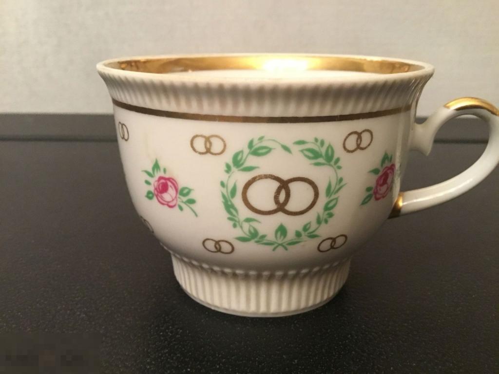 ЧАШКА чайная из сервиза СВАДЕБНЫЙ  ЛФЗ редкая Отл