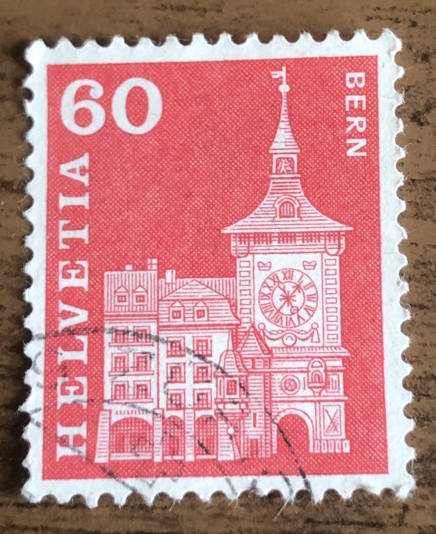 Часовая башня Берн Швейцария 1967