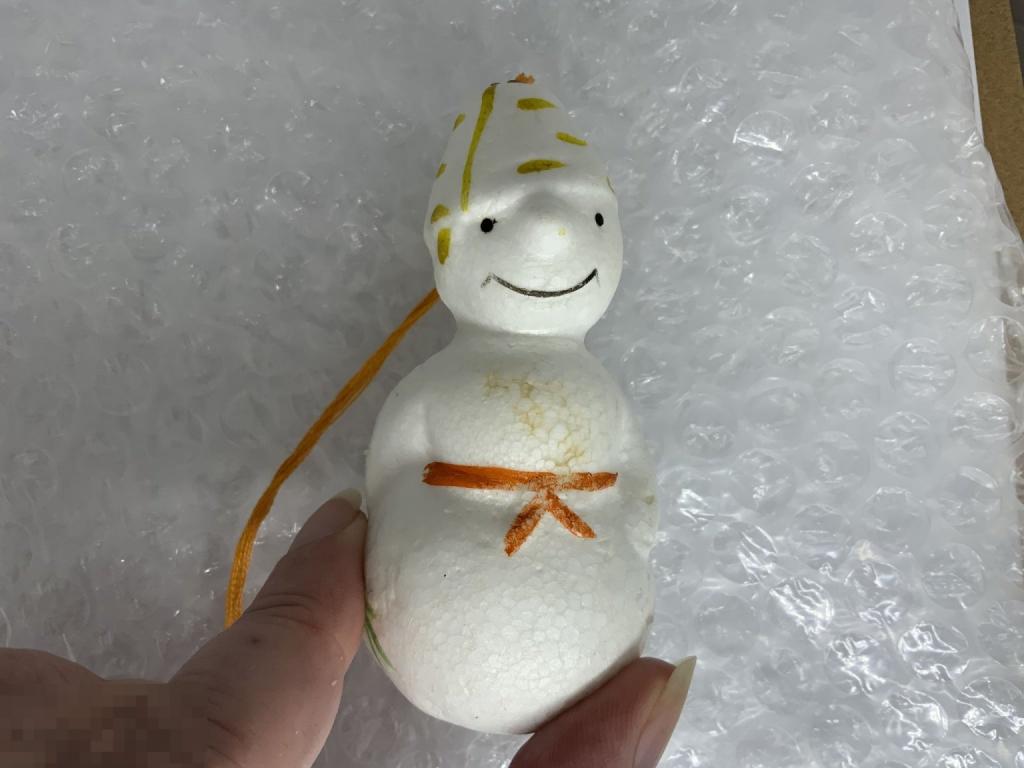 ЕЛОЧНАЯ ИГРУШКА СССР СНЕГОВИК пенопласт Отл