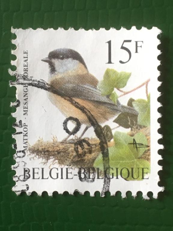 Марка. Птицы. Бельгия. 1997 г.