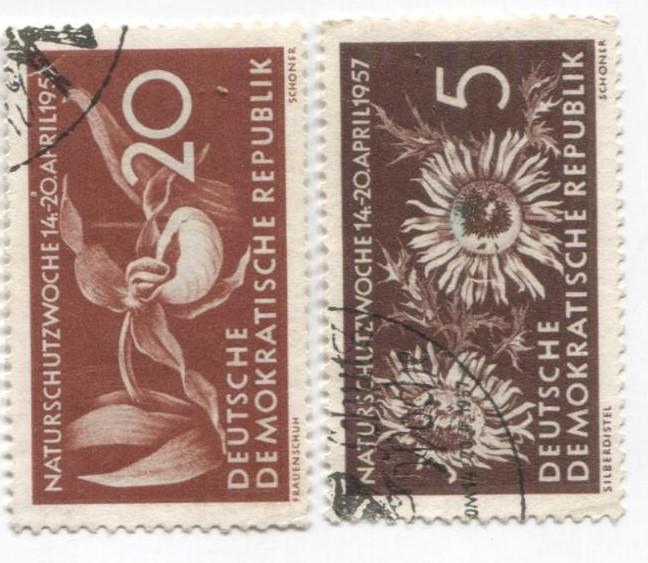 1957 Германия.ГДР.неделя охраны природы 2м гаш