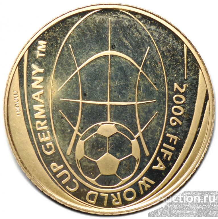 Монета 20 евро 2004 Чемпионат мира по футболу Германия 2006 Италия