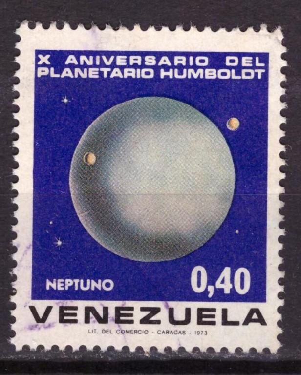 Венесуэла 1973 10 лет планетарию Астрономия Космос Планеты Звёзды