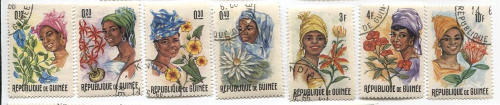 1966 Гвинея.Цветы и девушки 9м гаш
