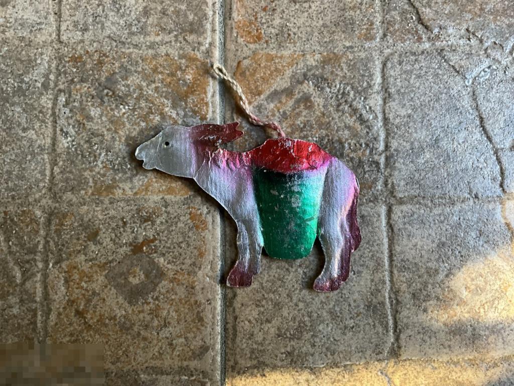 ЕЛОЧНАЯ ИГРУШКА СССР ОСЛИК осел картон