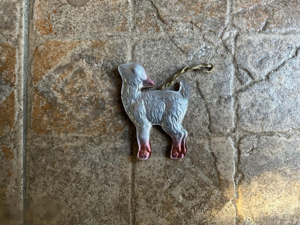 ЕЛОЧНАЯ ИГРУШКА СССР КОЗЛЕНОК картон