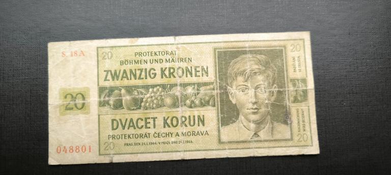 Протекторат Богемия и Моравия 20 крон 1944