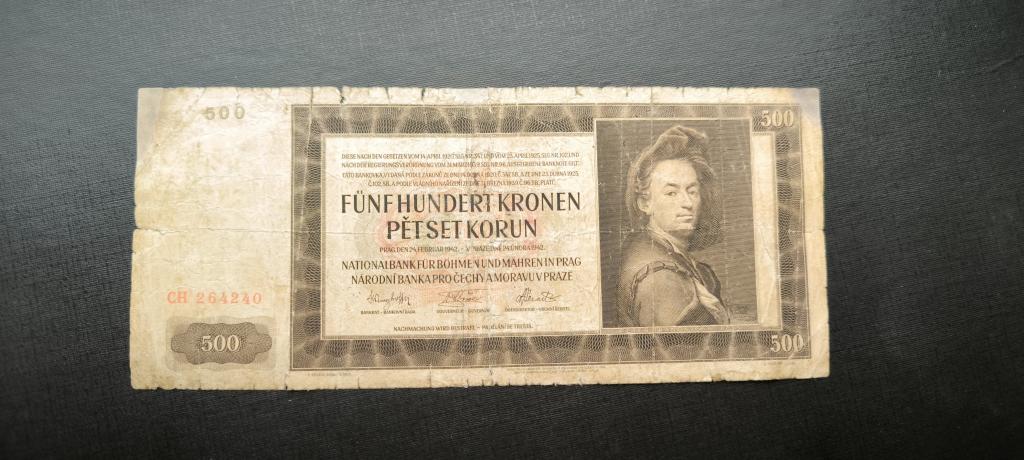 Богемия и Моравия 500 крон 1942