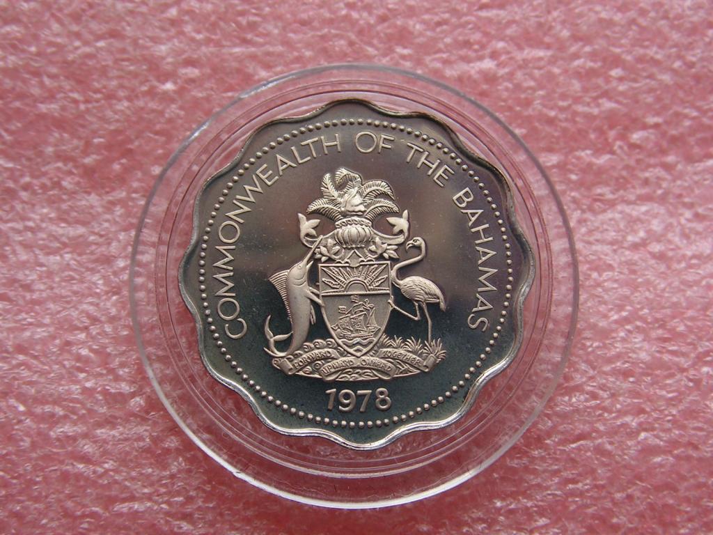 Багамские Багамы 10 центов 1978 unc proof / Salim-ad-Din