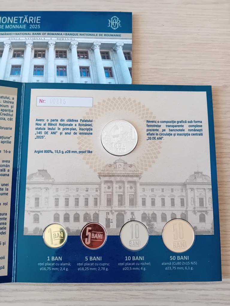 Румыния набор монет 2025, Пруф. Новинка!