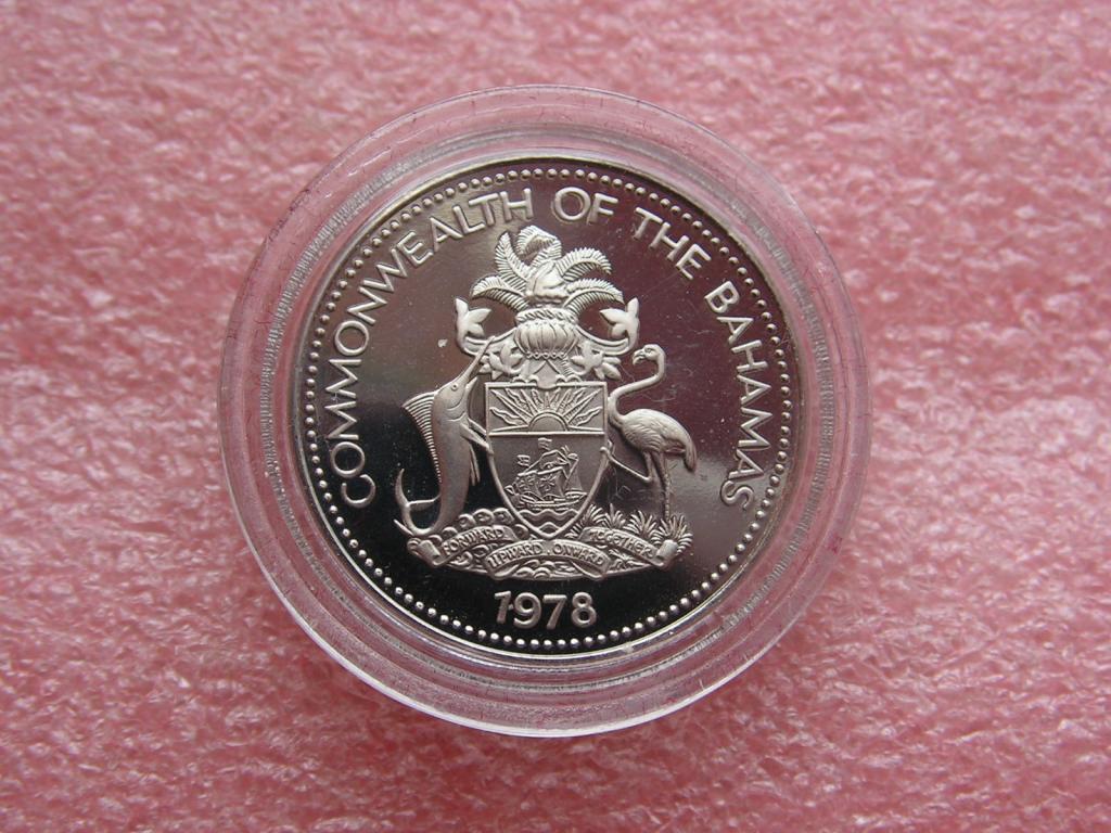 Багамские Багамы 25 центов 1978 unc proof / Salim-ad-Din