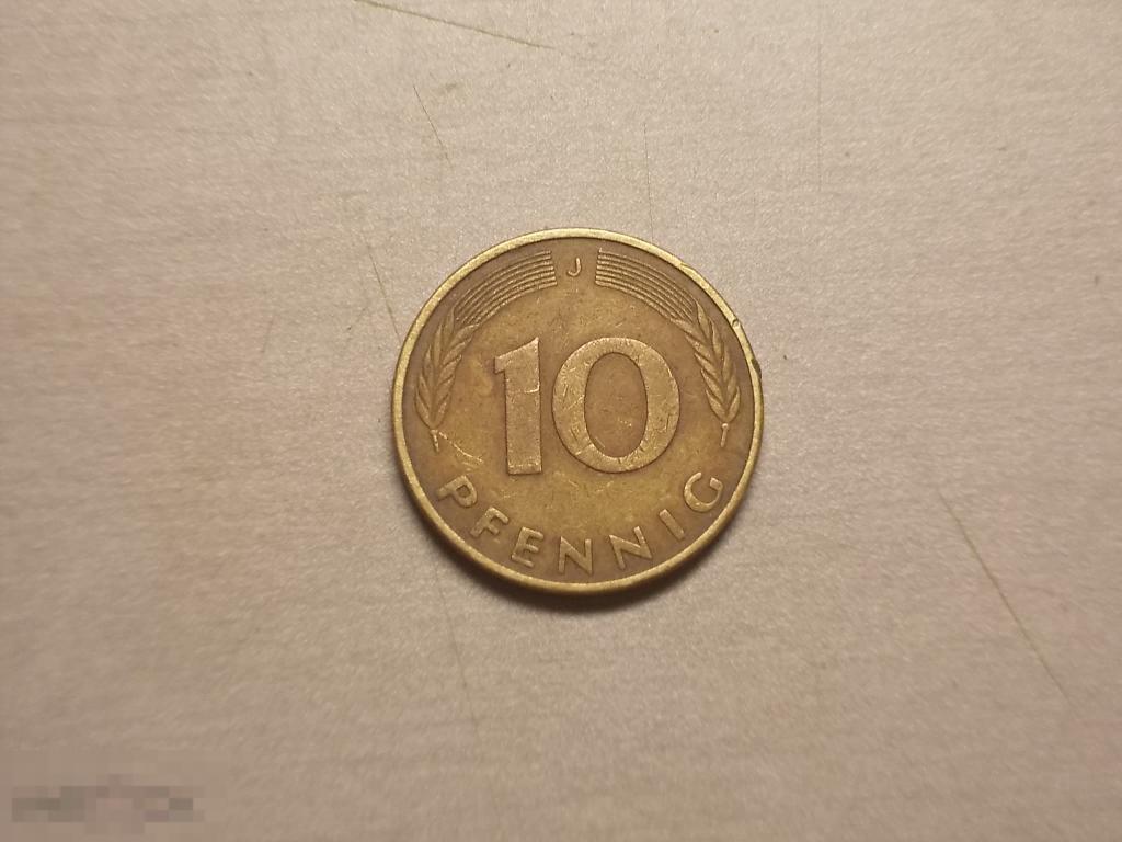 10 пфеннигов 1982 год J Германия