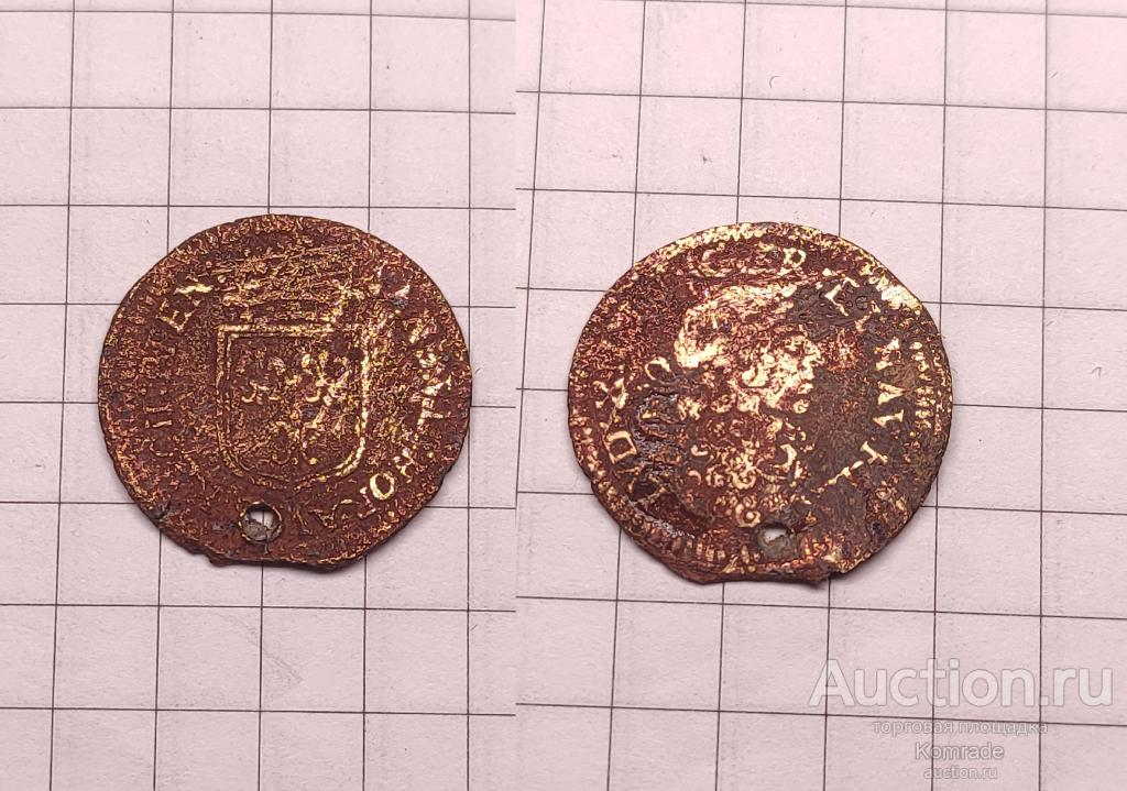 Счетный жетон пфенниг Германия Людовик монета Европа