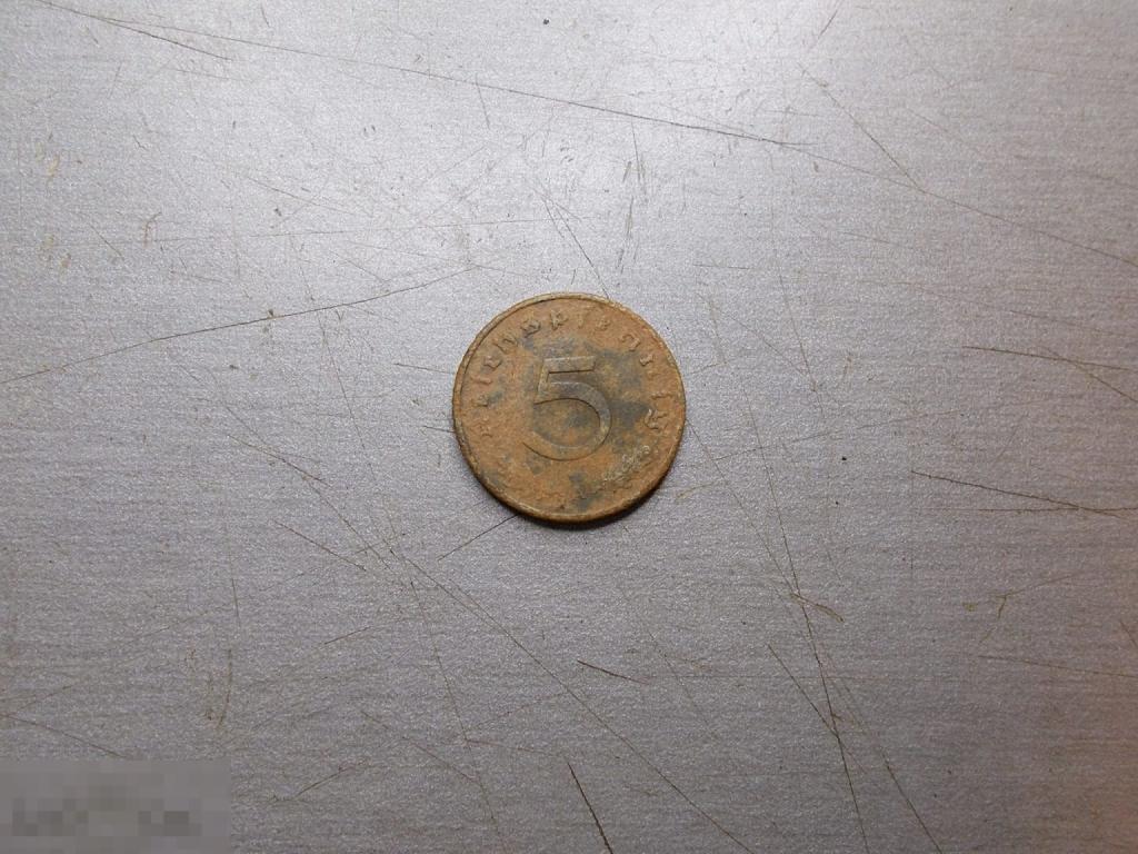 Германия 5 пфеннигов 1942 год Оригинал