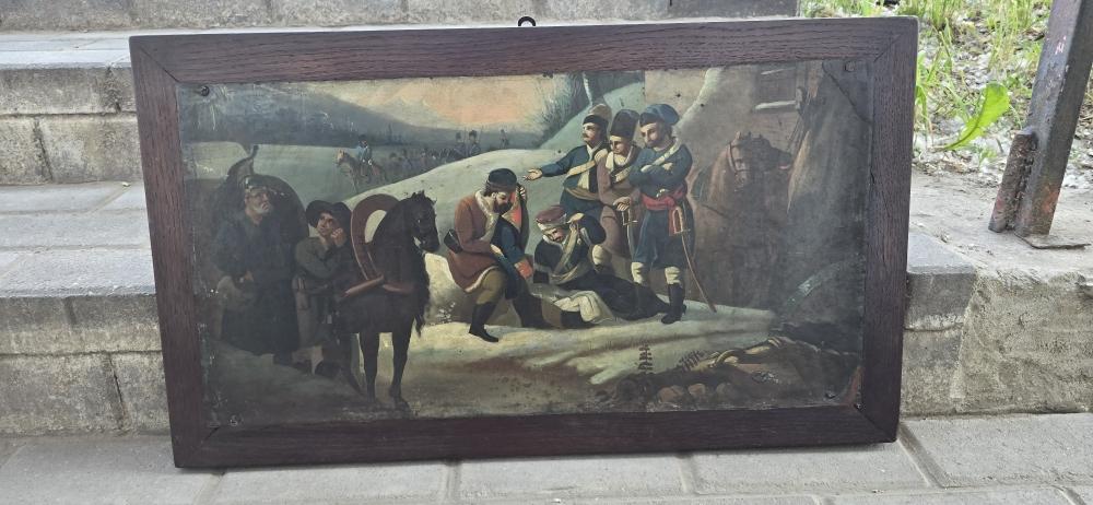 Картина Денис Давыдов и партизаны Изгнание французов из Москвы 1812 г