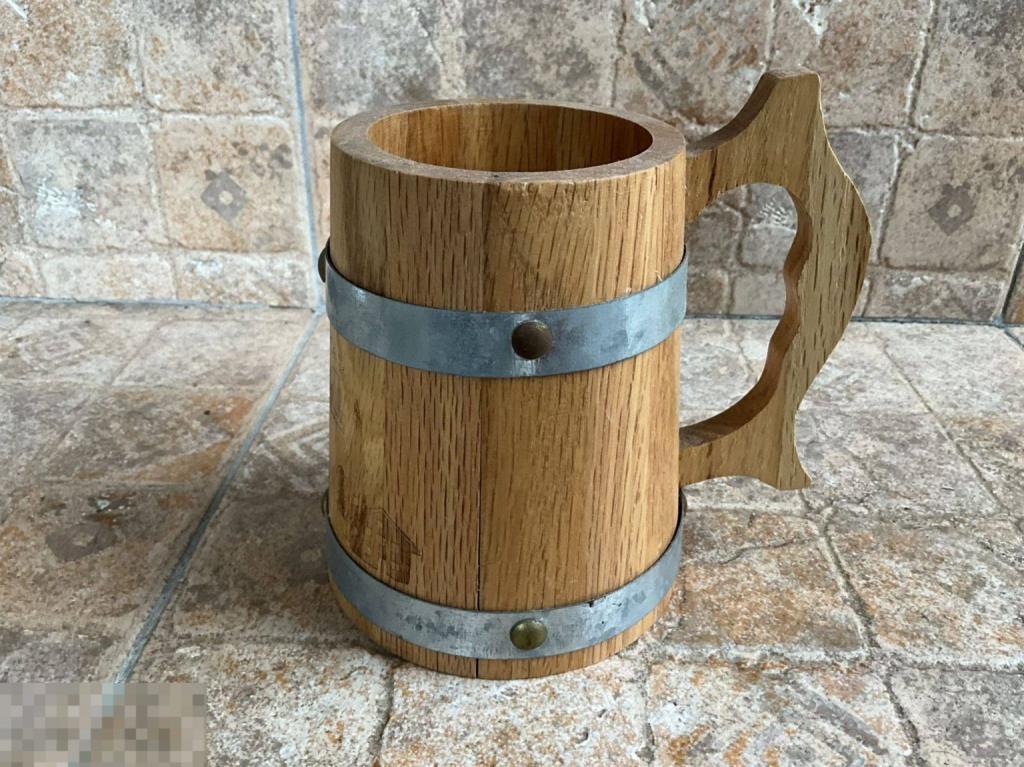 Пивная кружка KOZEL  сувенирная дерево 0,5L Чехия Отл