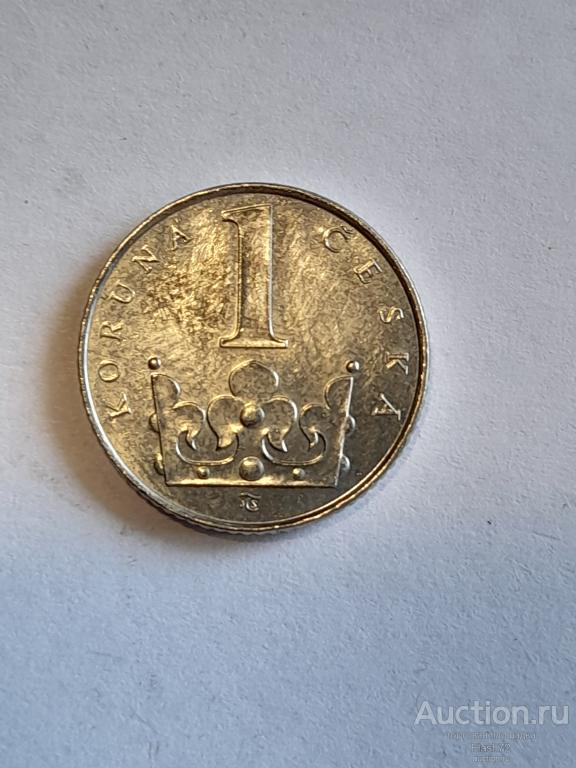 Монета 1 крона 1993 год Чехия