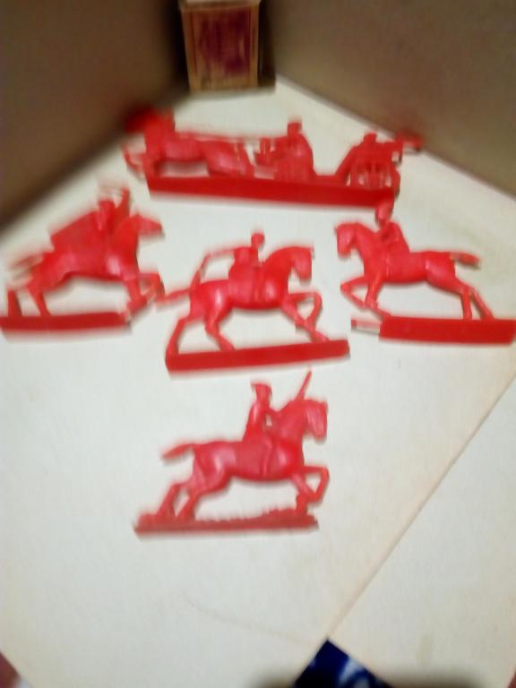 Игрушка.Набор солдатиков.Буденовцы.Тачанка.СССР