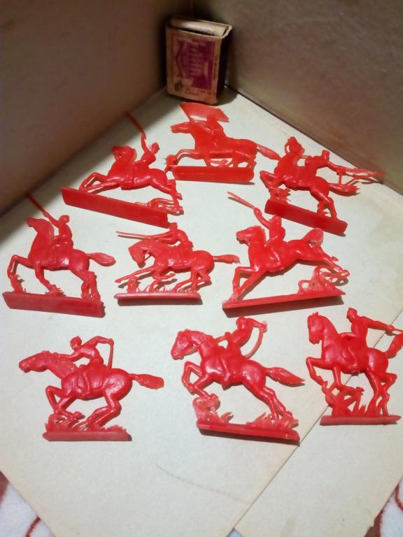 Игрушка.Набор солдатиков.Буденовцы.Тачанка.СССР