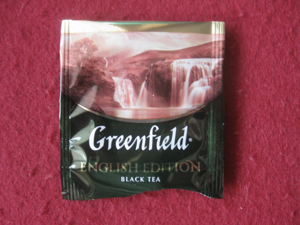 Гринфилд (Greenfield), English Edition, чёрный чай, пакет, пакетик пустой, упаковка (6.25)