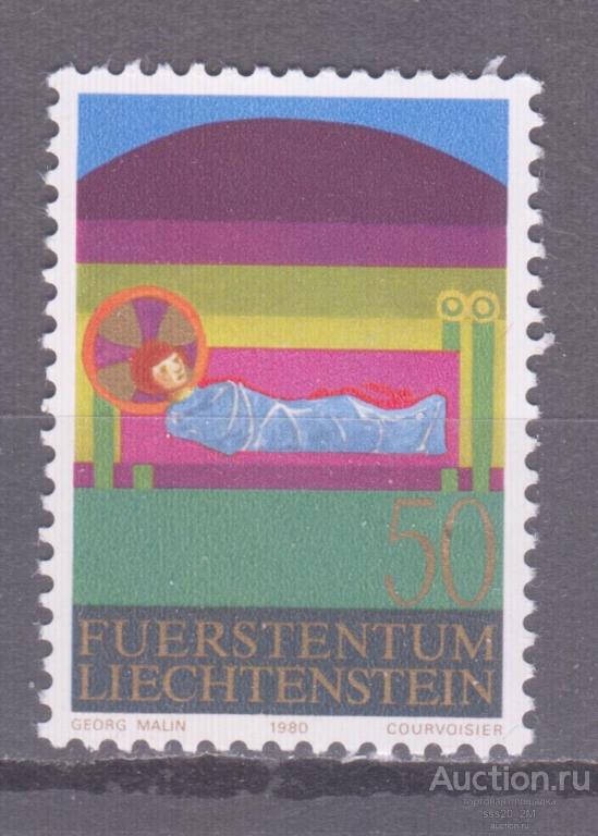 Лихтенштейн 1980 Рождество религиозные сюжеты Mi762 MNH