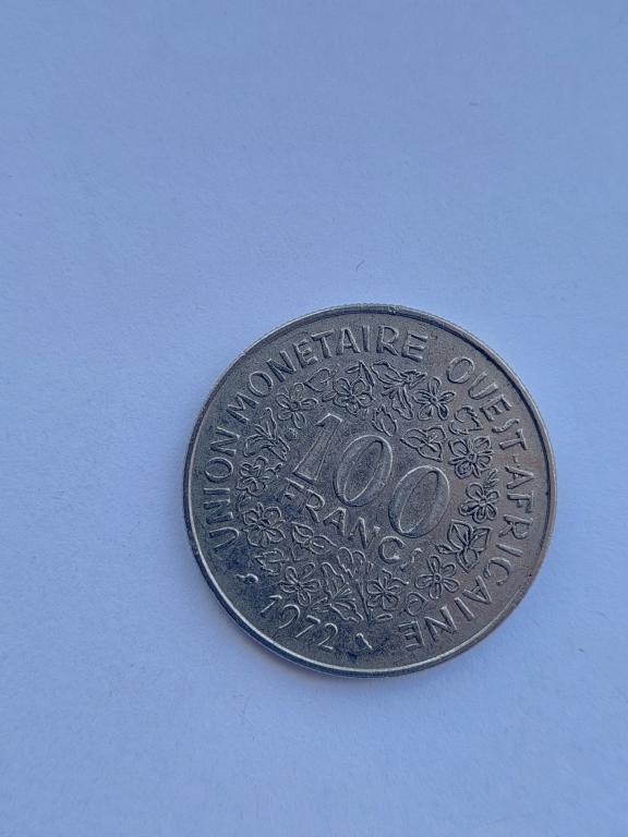 100 франков (francs) 1972 года, Западная Африка (BCEAO)