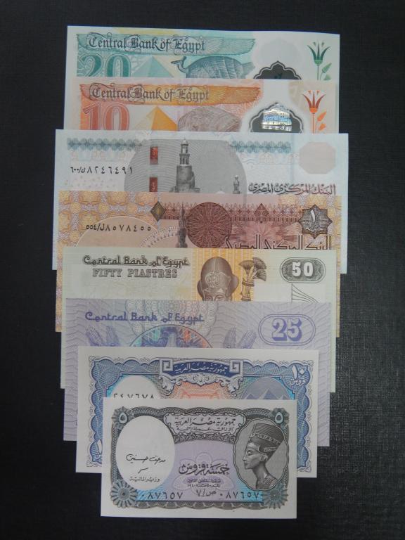 Набор банкнот Египет ( 8 штук ) UNC !