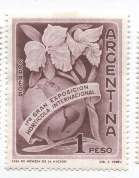 1959 Аргентина.1 международная выставка садовых растений.1м.**
